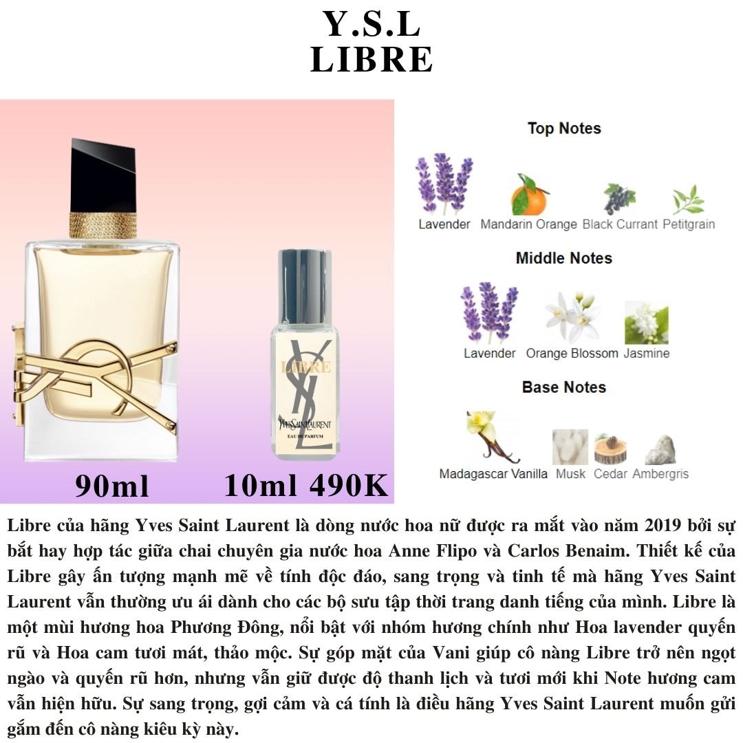 YSL Collection - Chiết 10ml