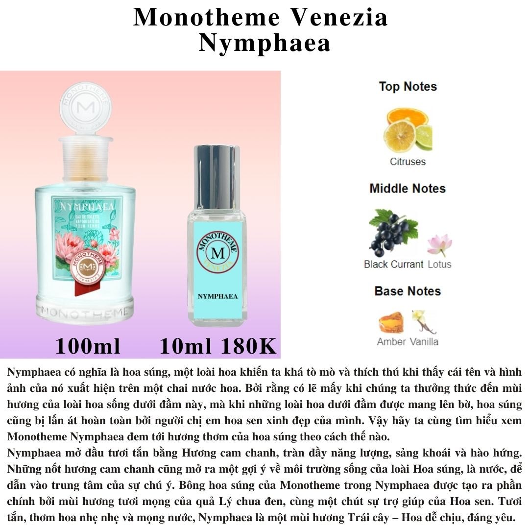 Monotheme Venezia Collection - Chiết 10ml