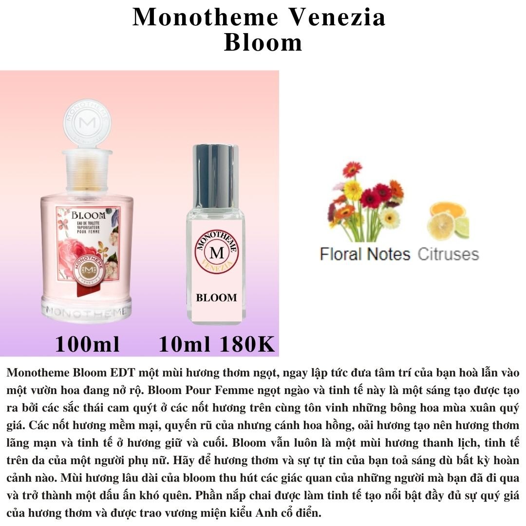 Nước hoa Nữ - Monotheme Venezia Bloom