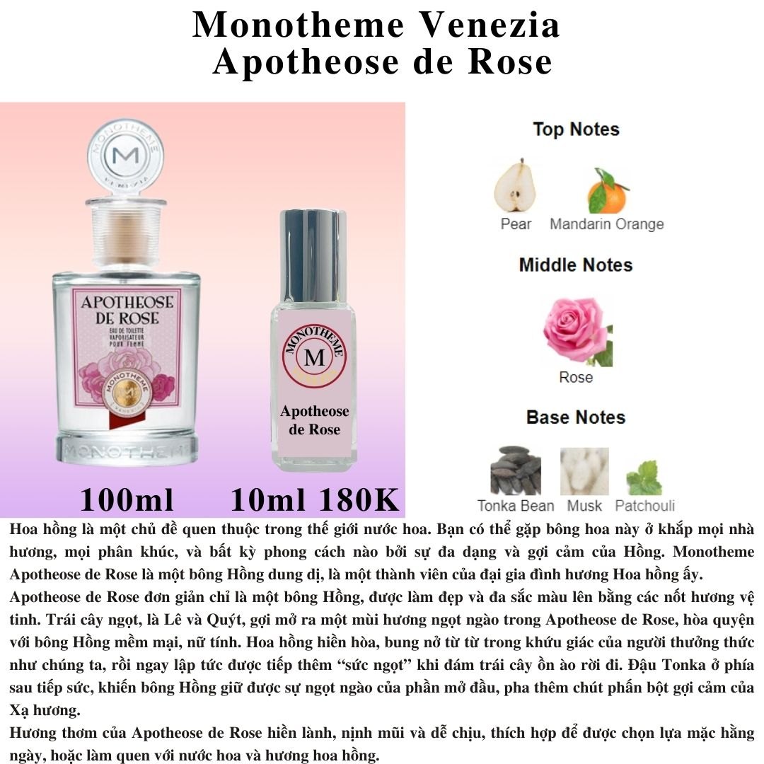 Monotheme Venezia Collection - Chiết 10ml