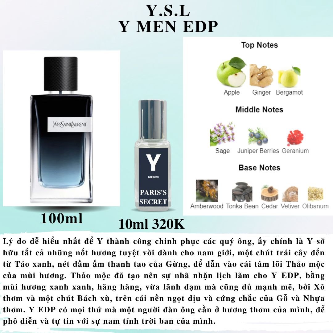 Nước hoa Nam - YSL Y Men EDP