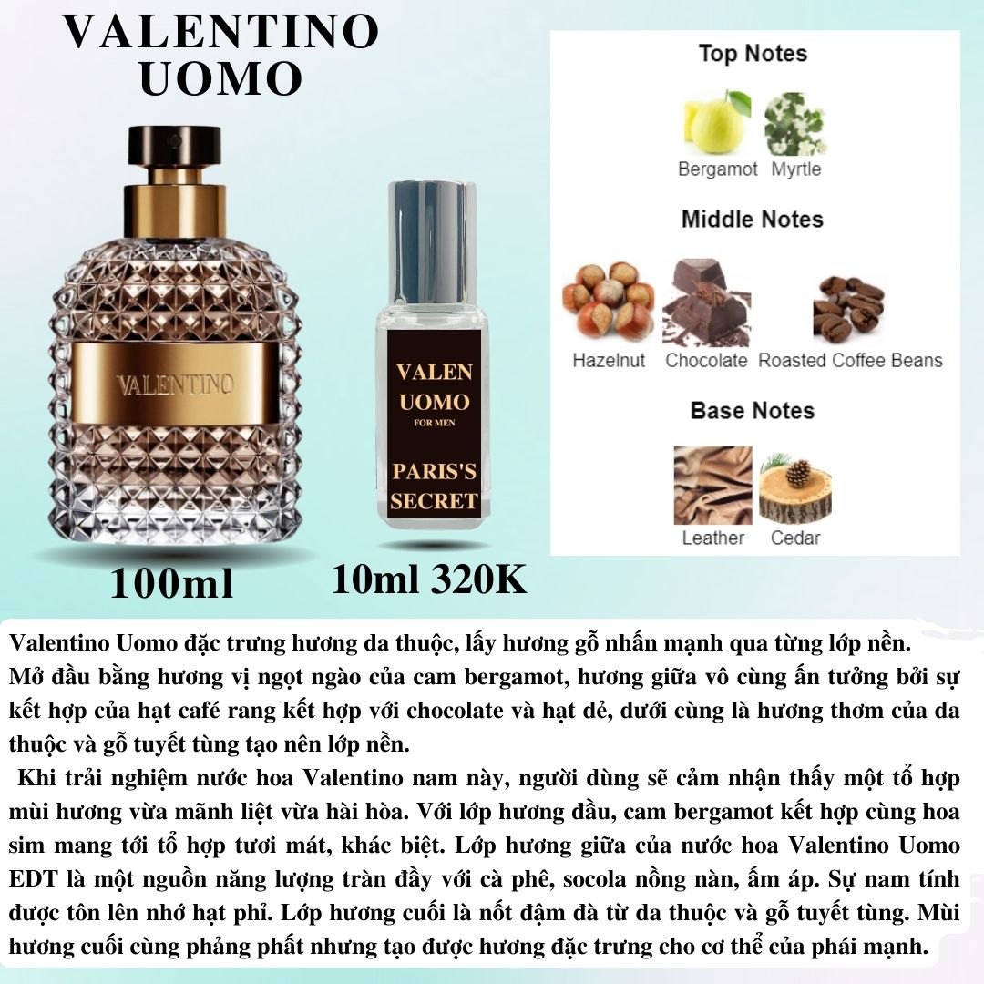 Nước hoa Nam - Valentino Uomo EDT