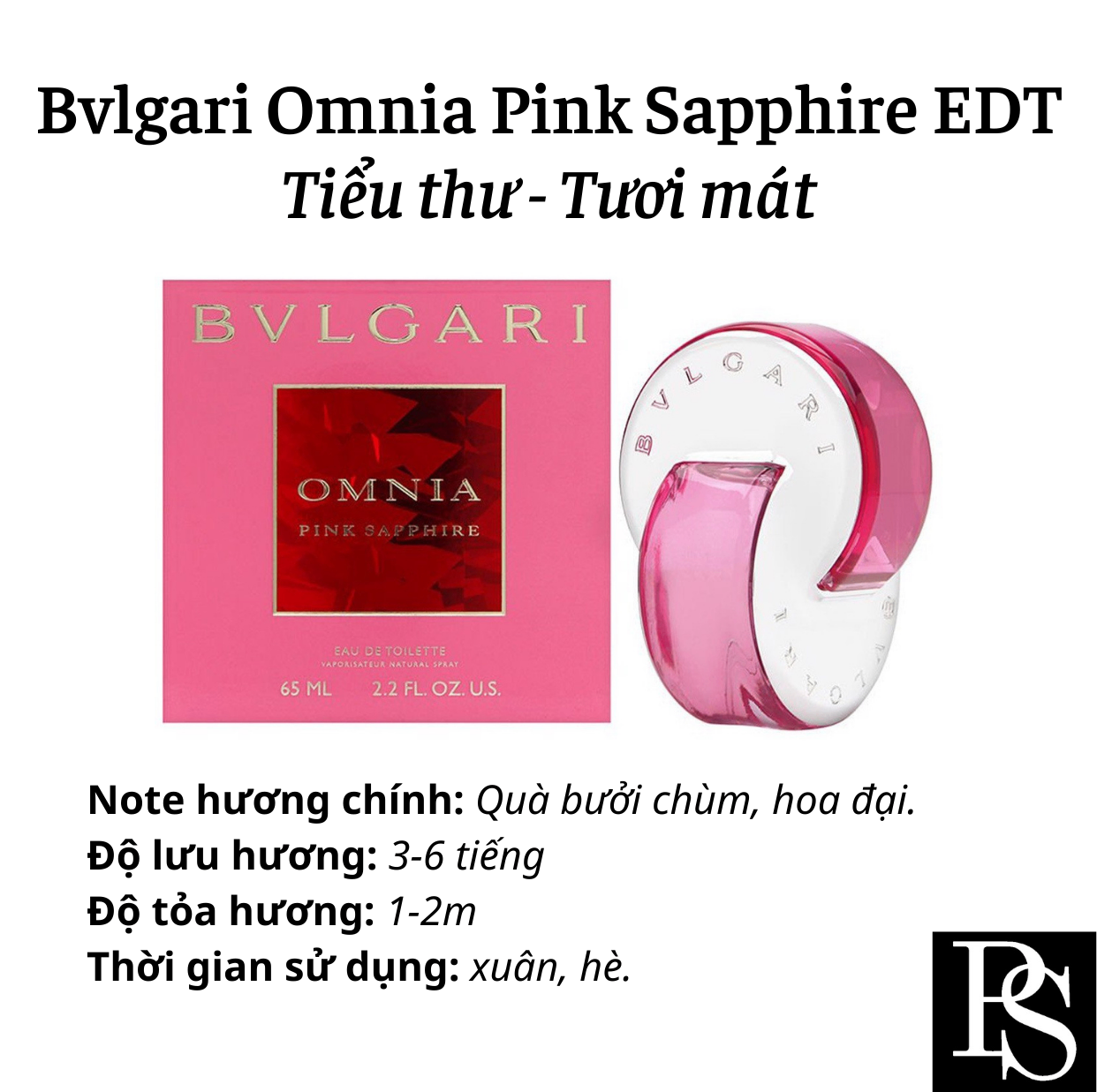 Nước hoa Nữ - Bvlgari Omnia Pink Sapphire EDT