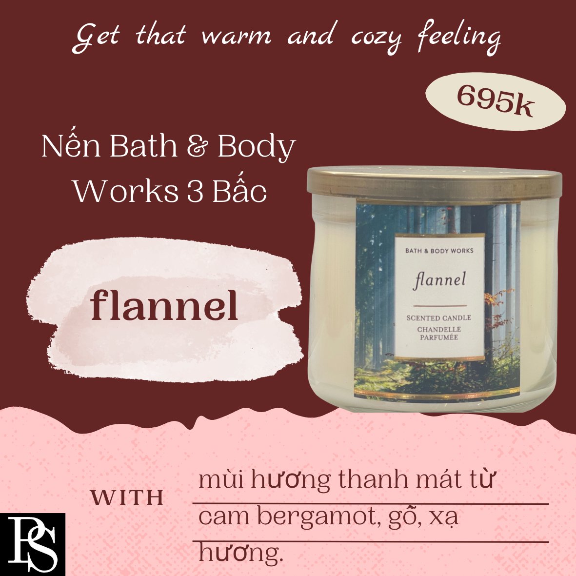 Nến Bath & Body Works 3 Bấc - 411gam