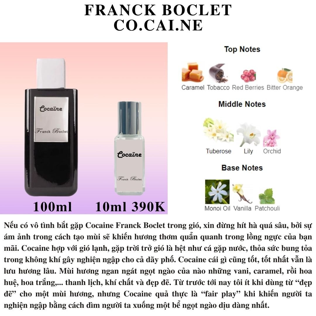 Nước hoa Niche - Franck Boclet Cocaine Extrait De Parfum