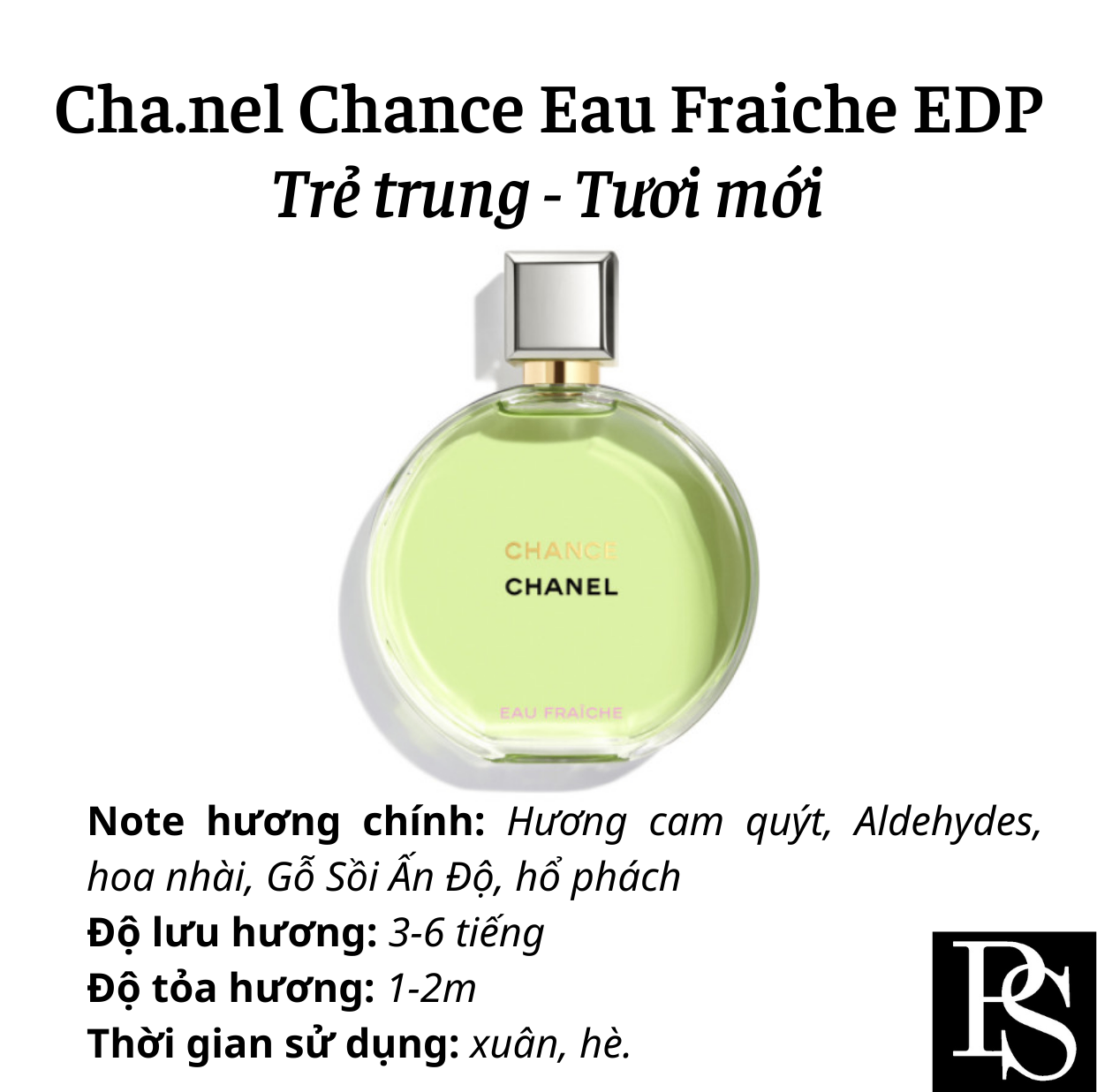 Nước hoa Nữ - Chanel Chance Eau Fraiche EDP 2023