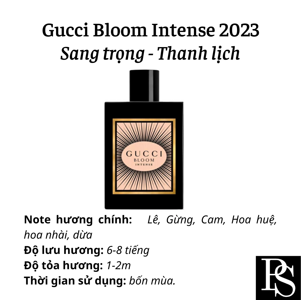 Nước hoa Nữ - Gucci Bloom Intense EDP