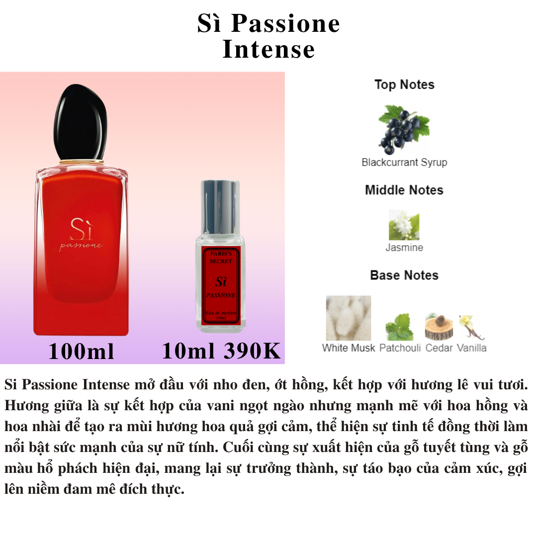 Nước hoa Nữ - Giorgio Armani Sì Passione