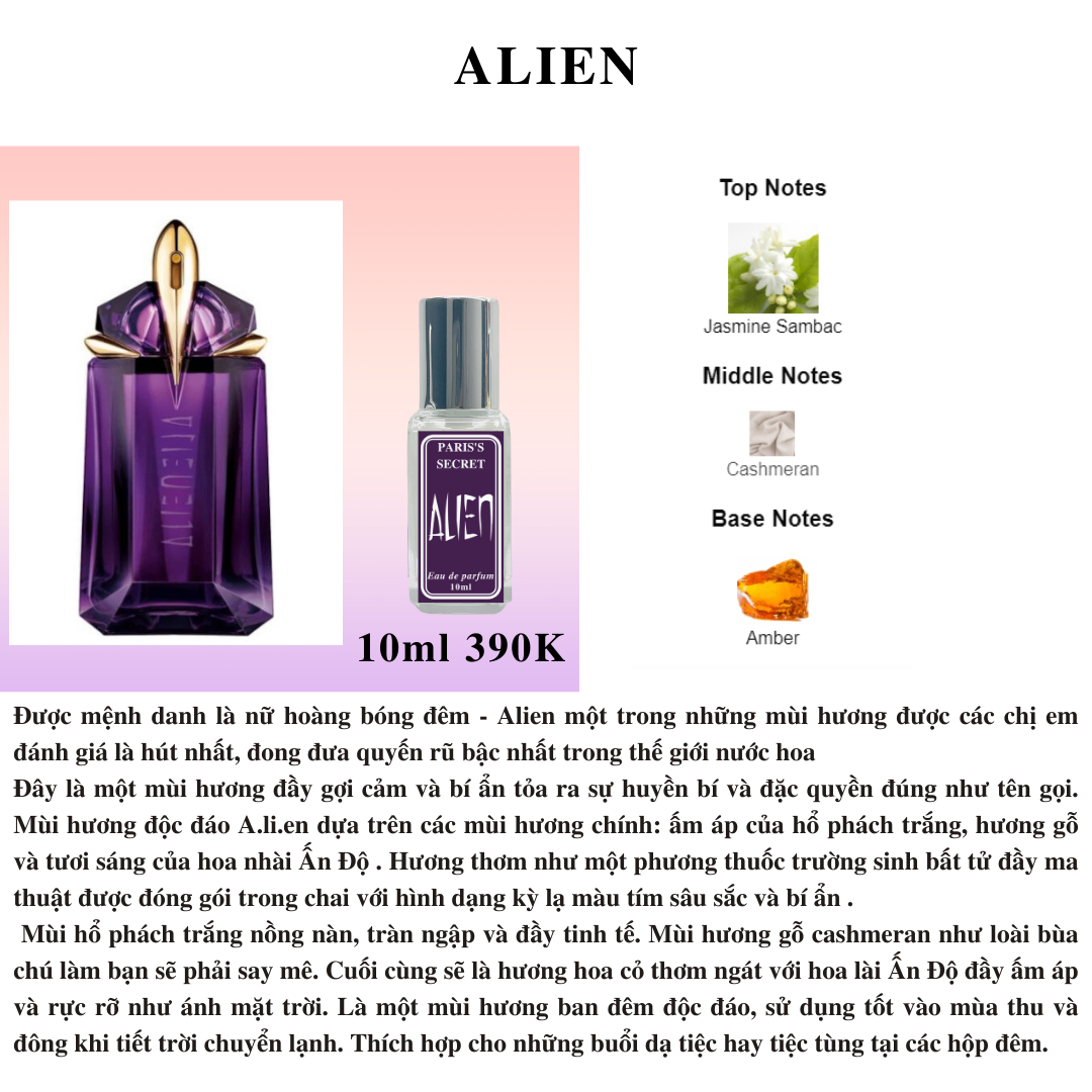 Nước hoa Nữ - Mugler Alien EDP