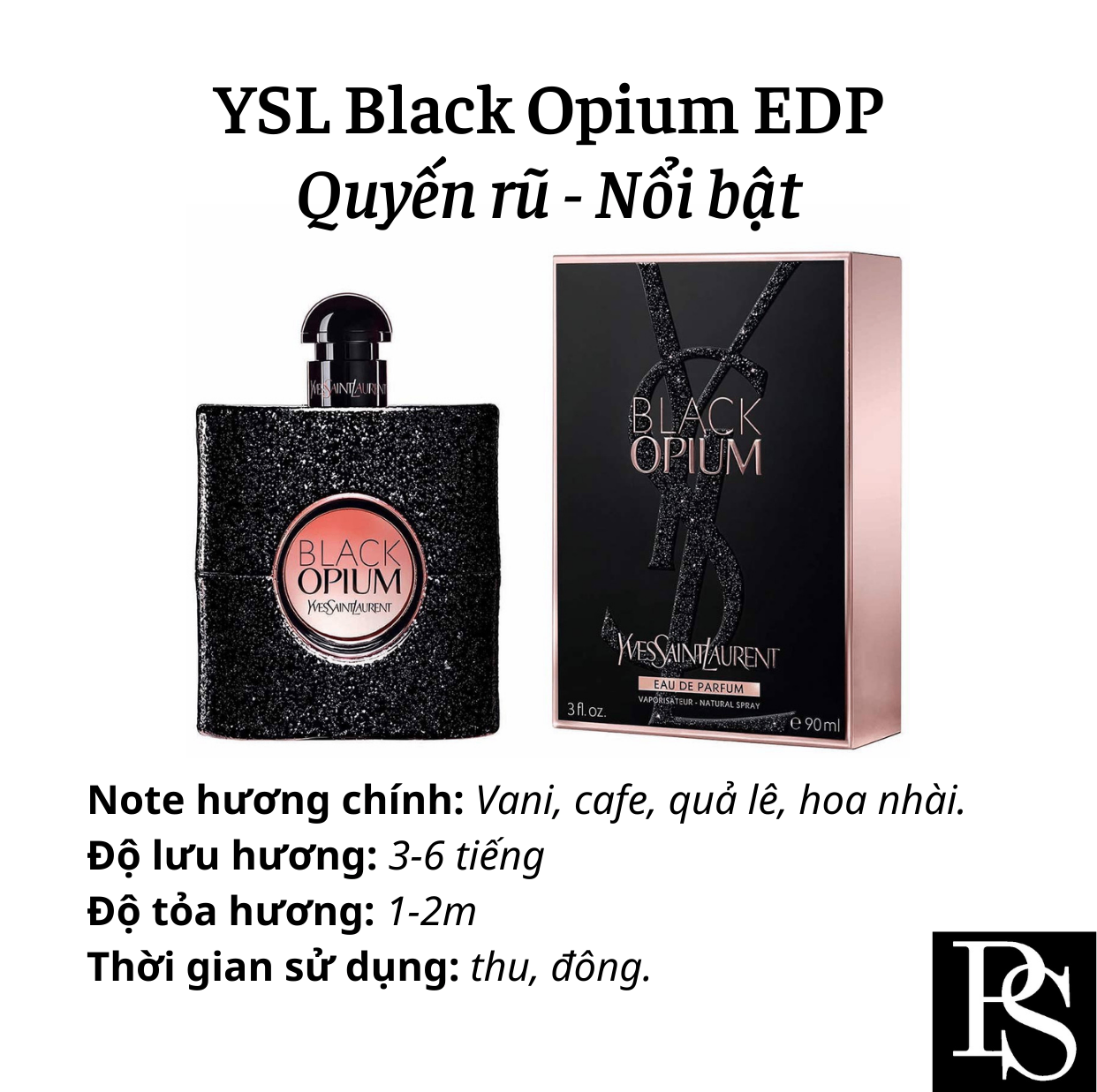 Nước hoa Nữ - YSL Black Opium EDP