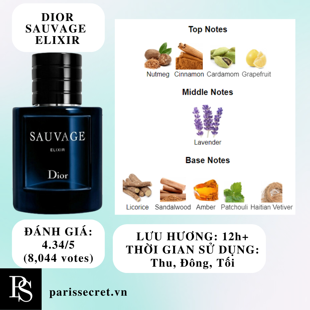 Nước hoa Nam - Dior Sauvage Elixir