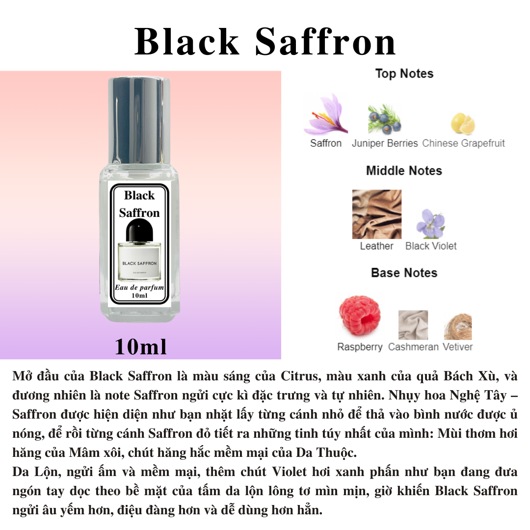 Nước hoa Niche - Byredo Parfums Black Saffron EDP