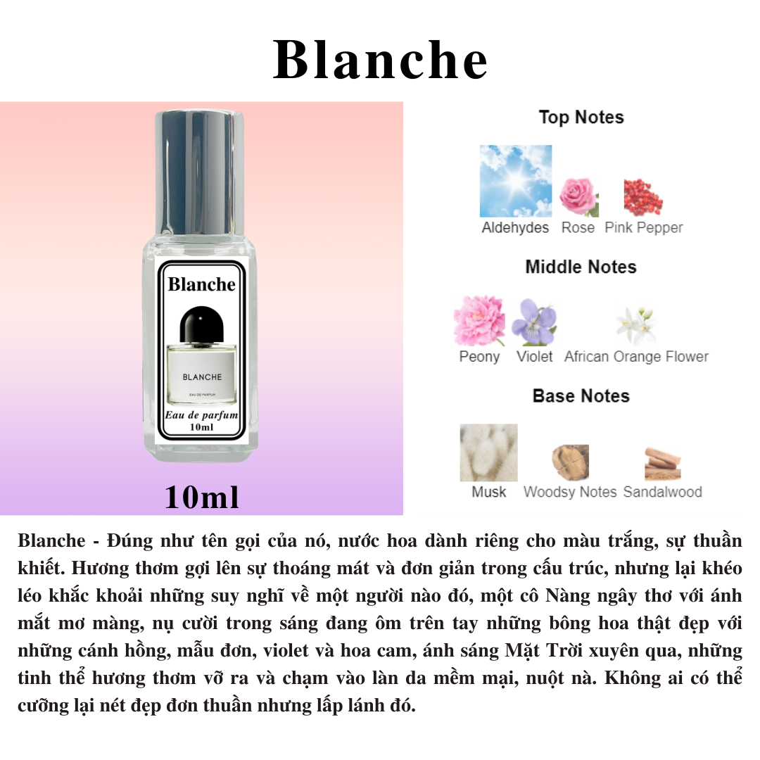Nước hoa Niche - Byredo Parfums Blanche EDP