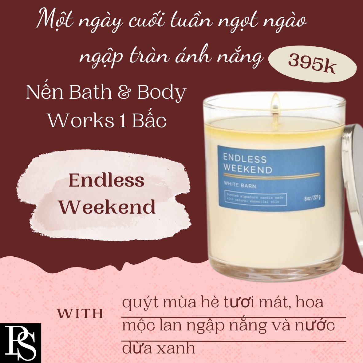 Nến Bath & Body Works 1 Bấc - Endless Weekend