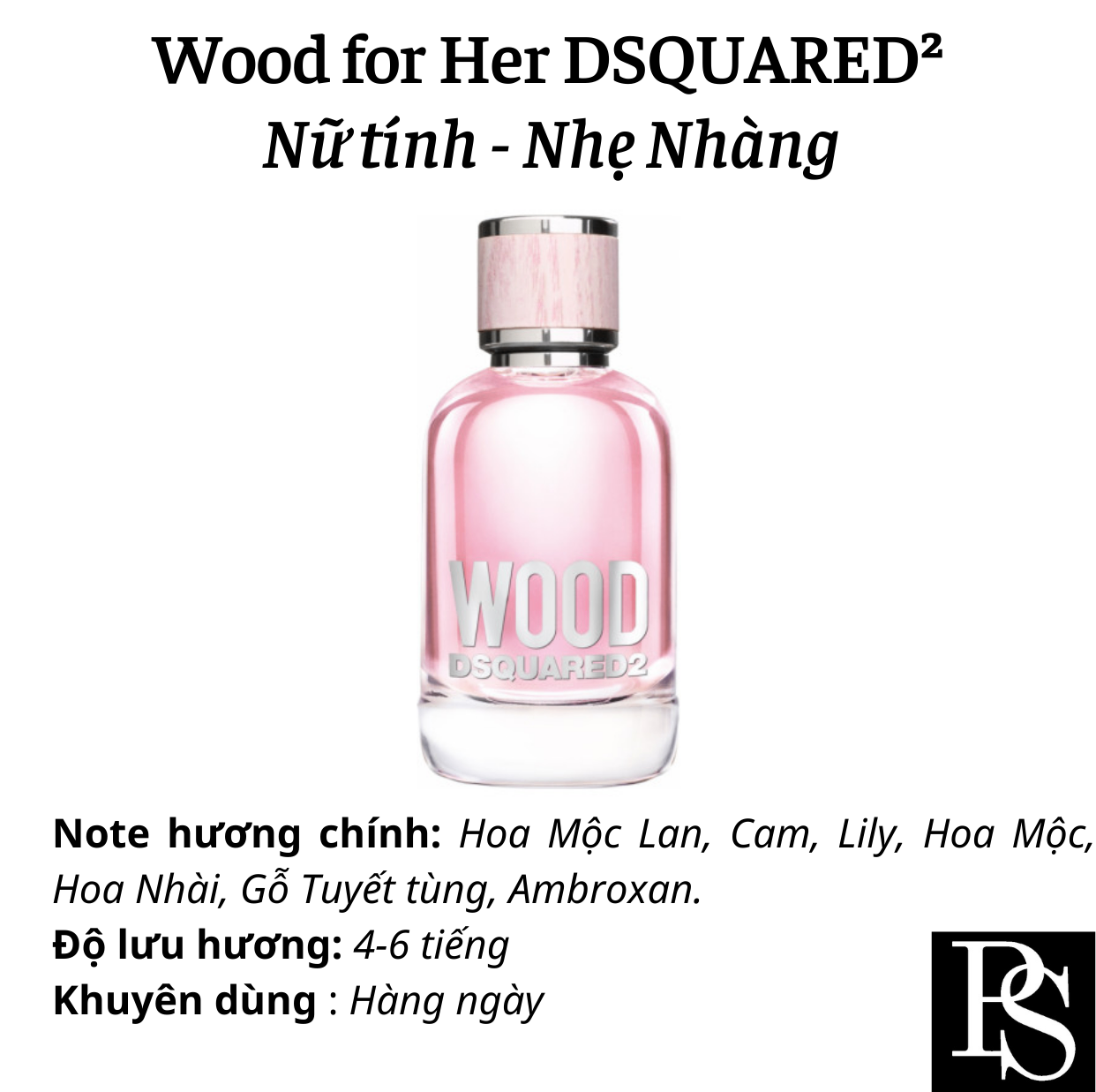 Nước hoa Nữ - DSQUARED2 Wood for Her