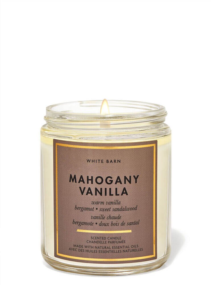 Nến Bath & Body Works 1 Bấc - Mahogany Vanilla