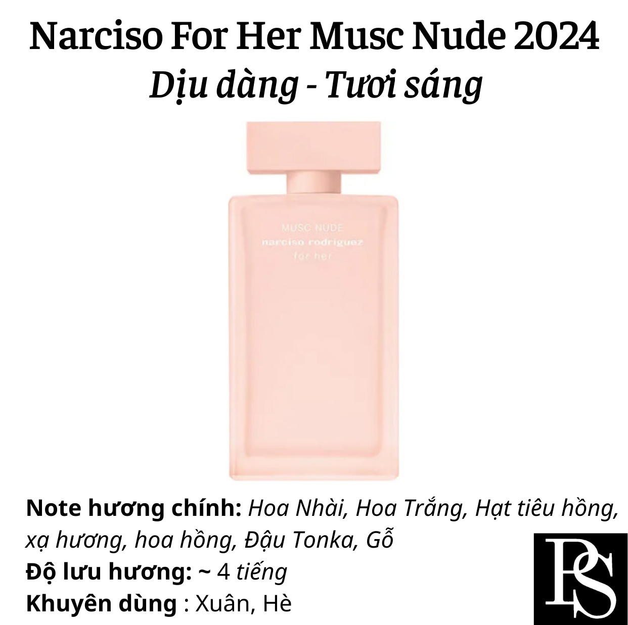 Nước hoa Nữ - Narciso Rodriguez Narciso For Her Musc Nude 2024