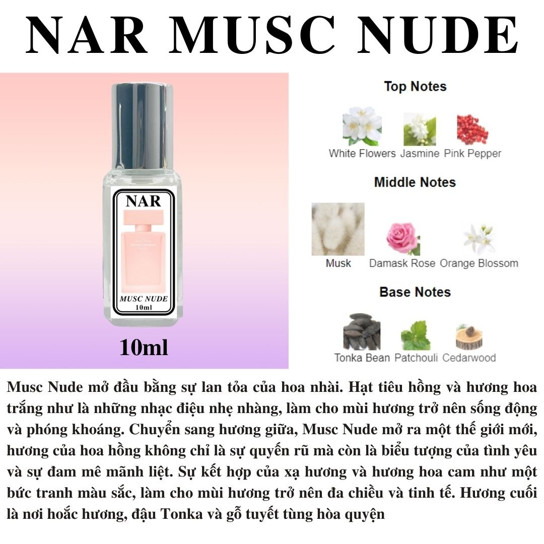 Nước hoa Nữ - Narciso Rodriguez Narciso For Her Musc Nude 2024