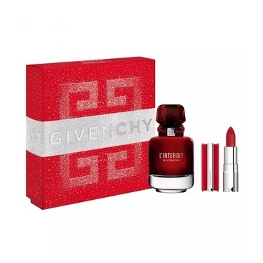 Nước hoa Nữ - Gift Set GIVENCHY LINTERDIT ROUGE EDP 50 ml + Son 37 1.5g ĐỎ TƯƠI