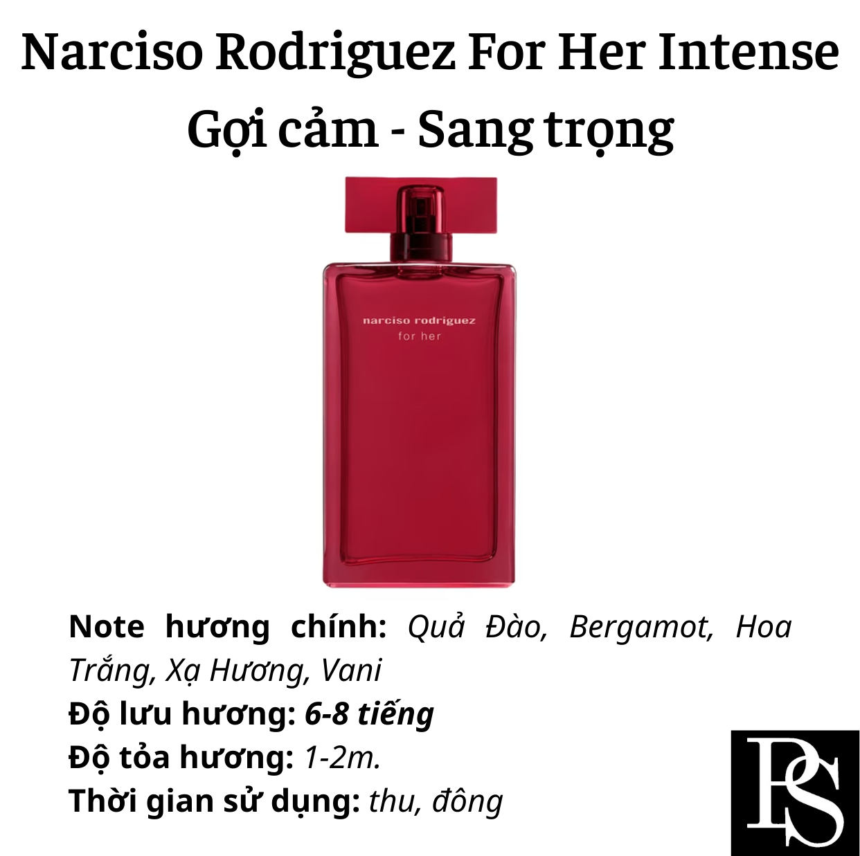 Nước hoa Nữ - Narciso Rodriguez Narciso For Her Intense 2024 100ml