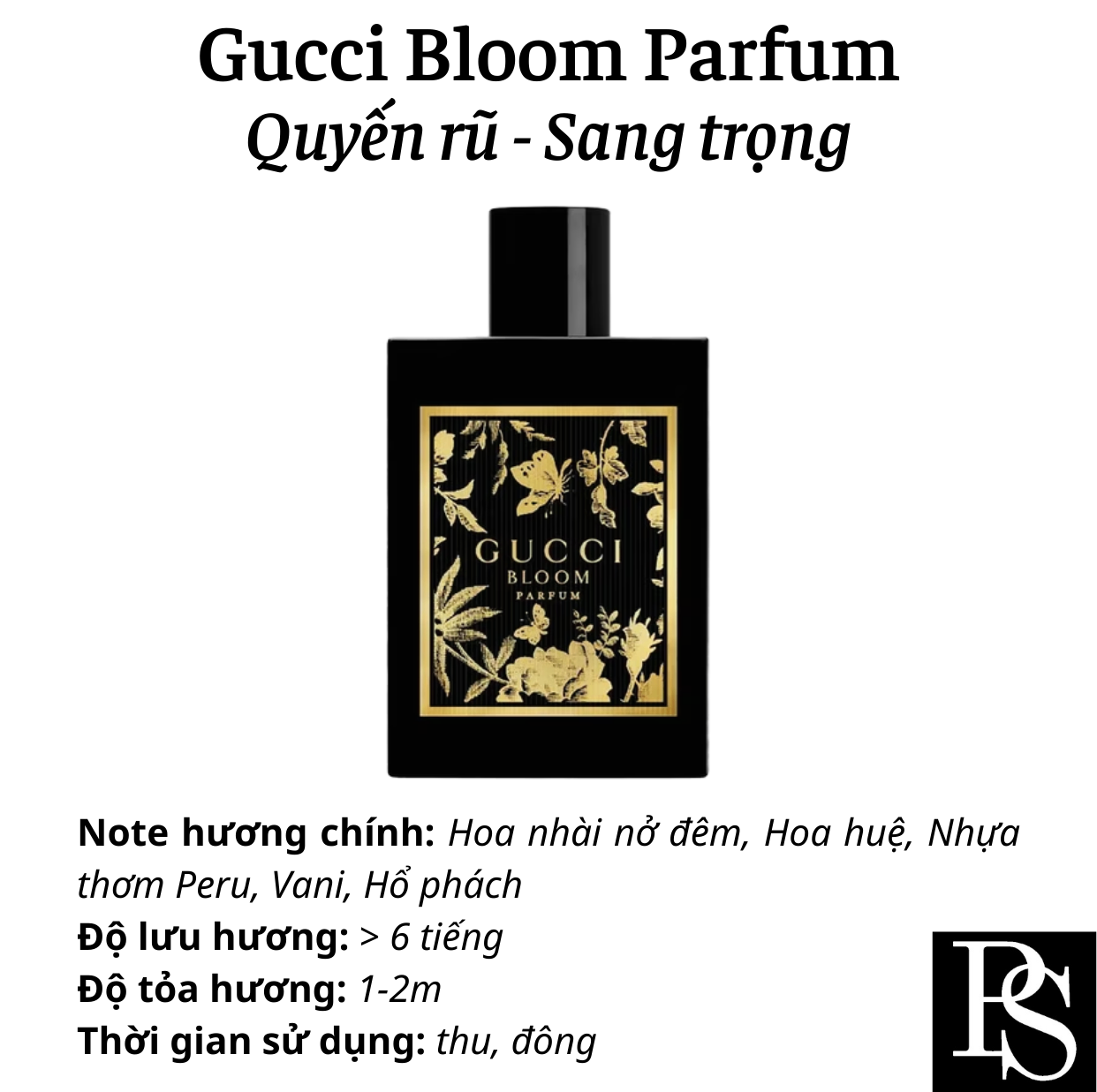 Nước hoa Nữ - Gucci Bloom Parfum 100ml