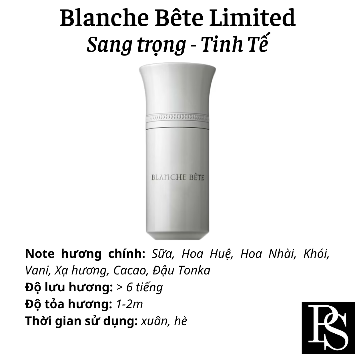 Nước hoa Niche - Les Liquides Imaginaires Blanche Bête Limited 100ml
