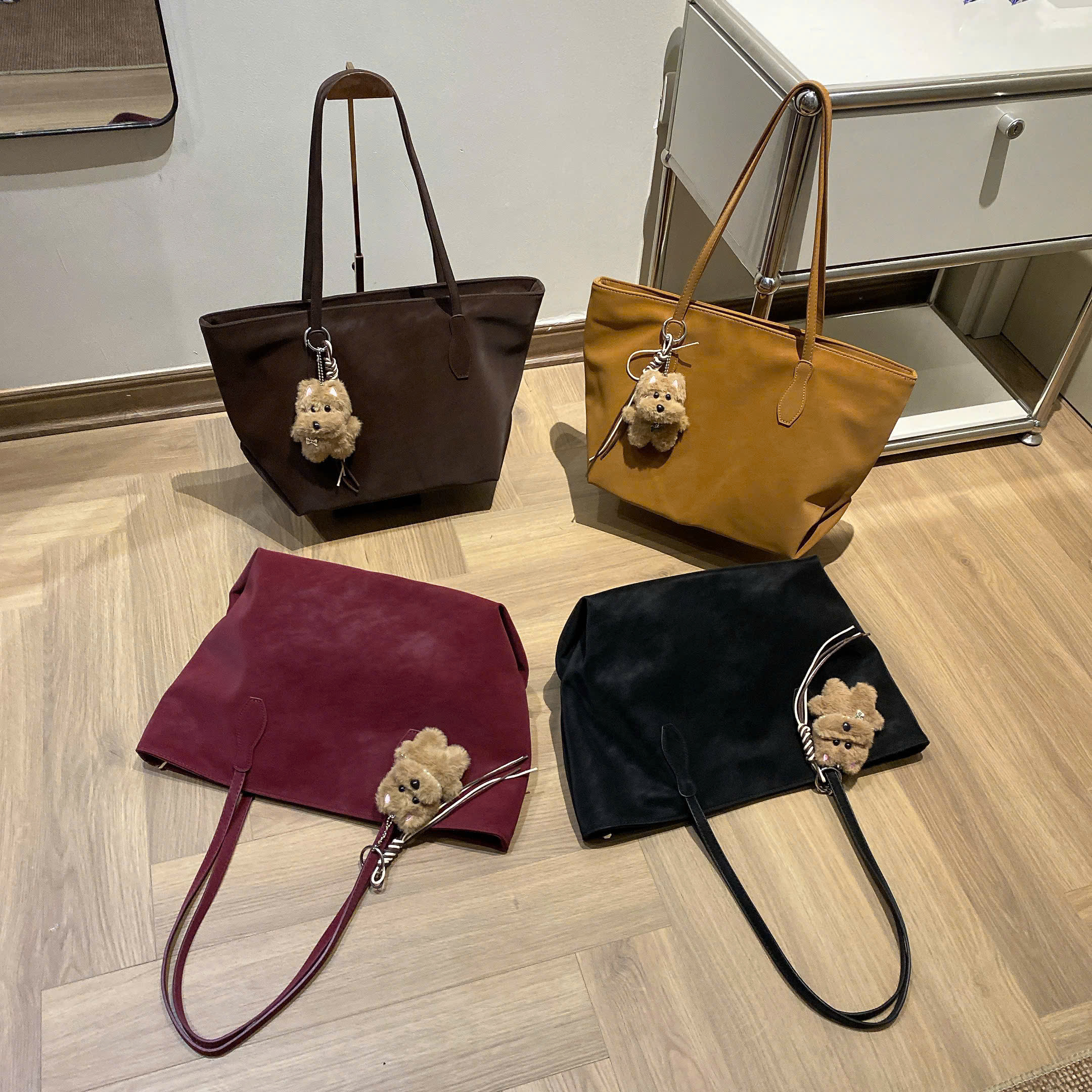 6672# Túi xách nữ bigsize da lộn