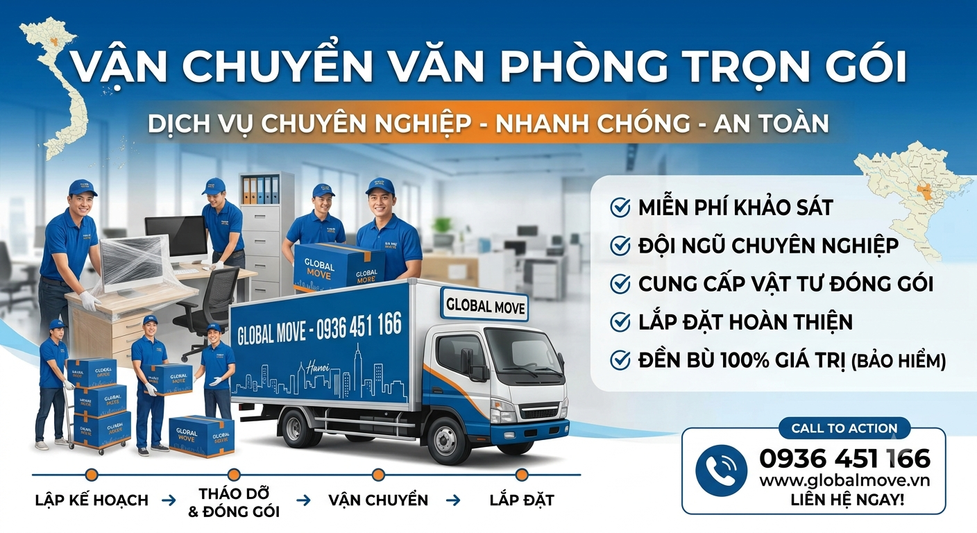 VẬN CHUYỂN VĂN PHÒNG TRỌN GÓI