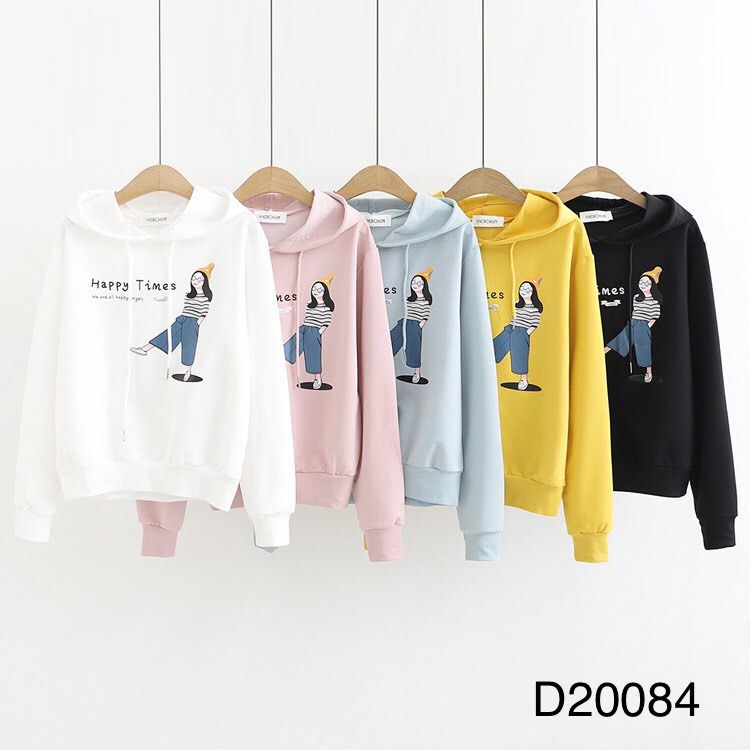 Áo Hoddie cô gái đá chân
