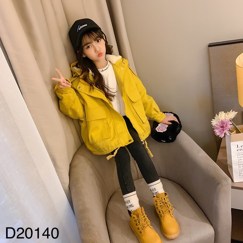 Parka lót bông dáng ngắn 2020