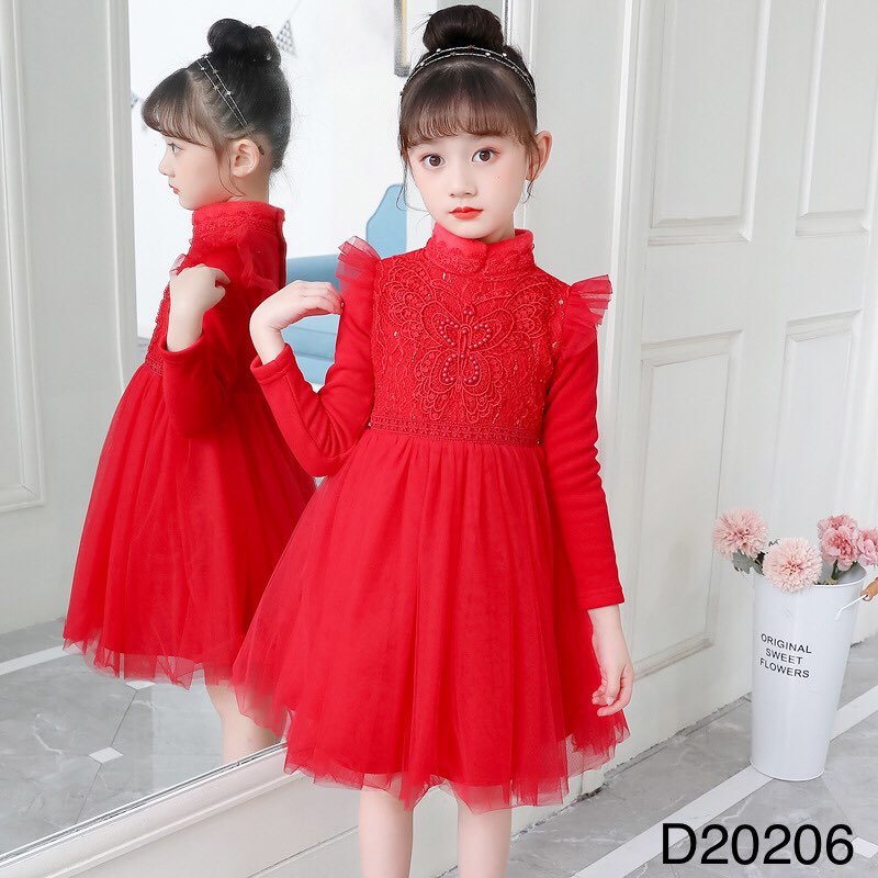 Váy cc lót nhung hình bướm 2020