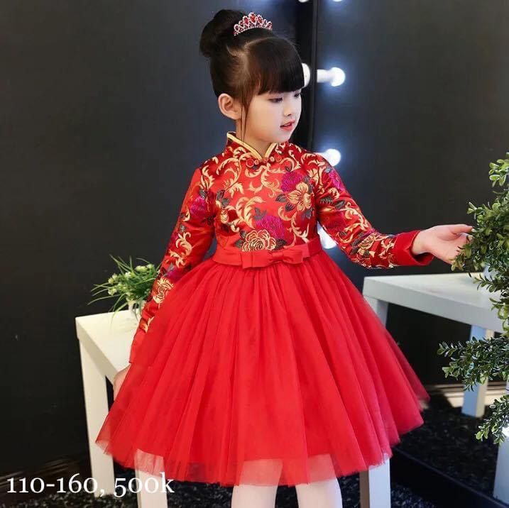 Váy trẻ em người dẫn chương trình váy đỏ váy piano trang phục cô gái váy  công chúa váy hoa cô gái váy thu đông - Váy trẻ em 🆘 Kho Hàng