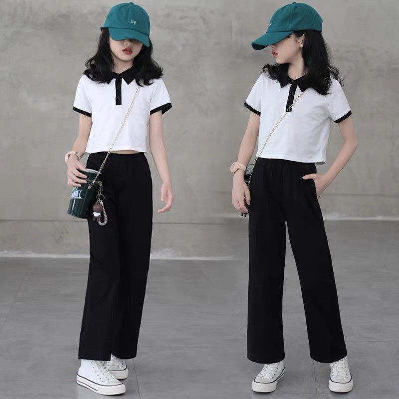 Set áo polo quần suông