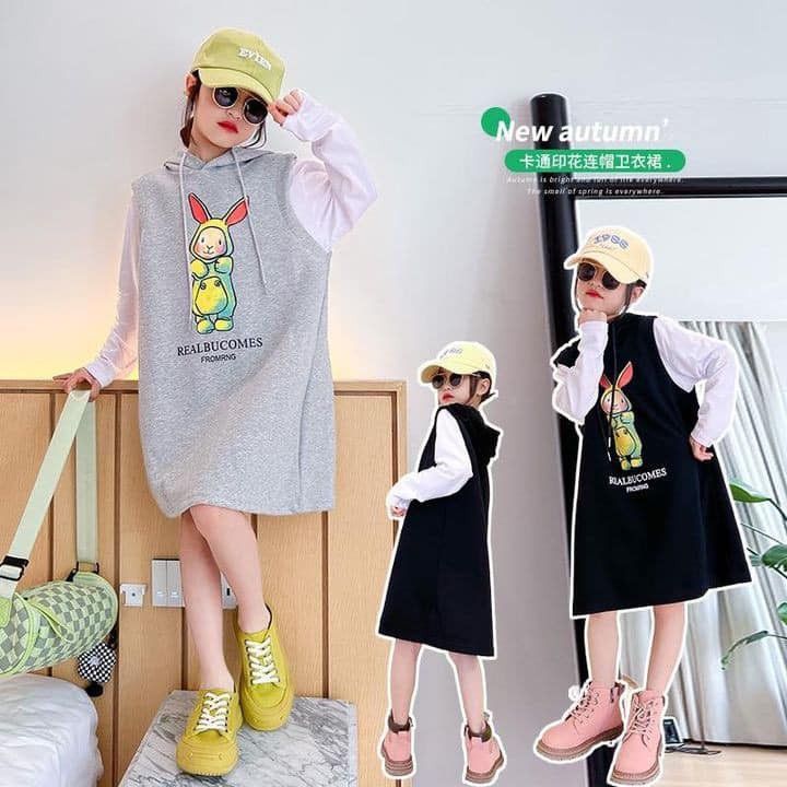 Váy hoddie thỏ