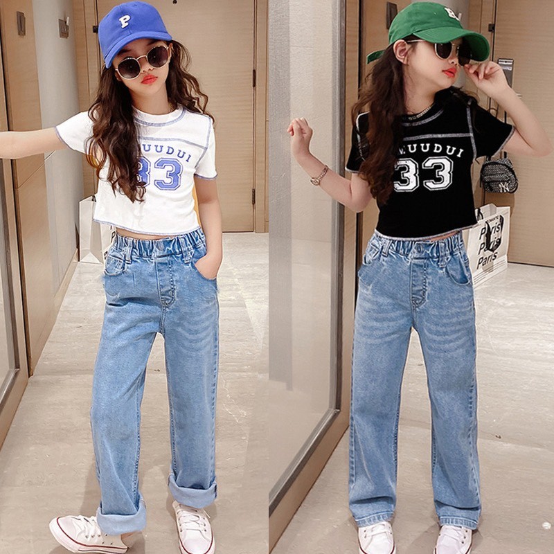 Set áo croptop số 33 quần jeans