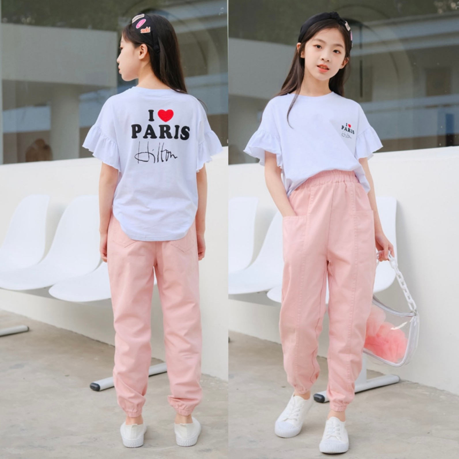 Set áo paris quần kaki