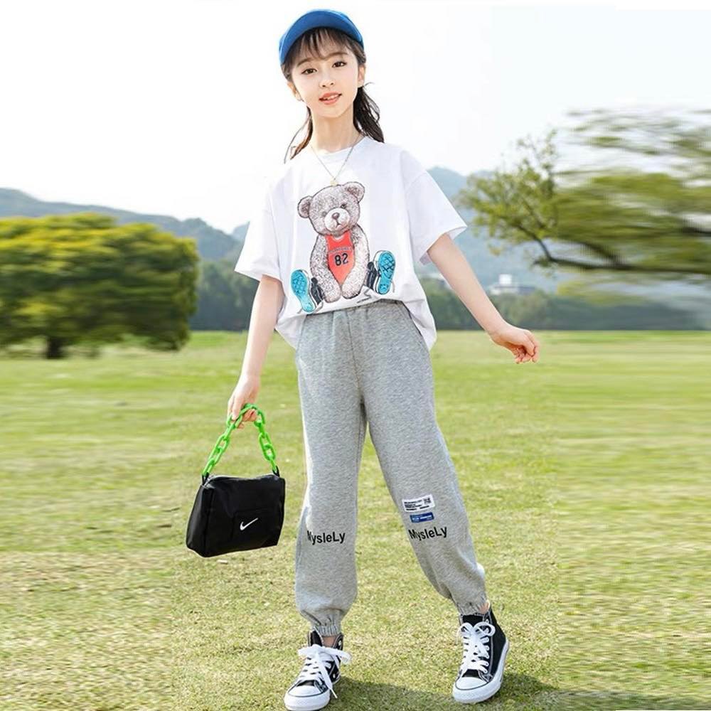 Set áo gấu quần bomber