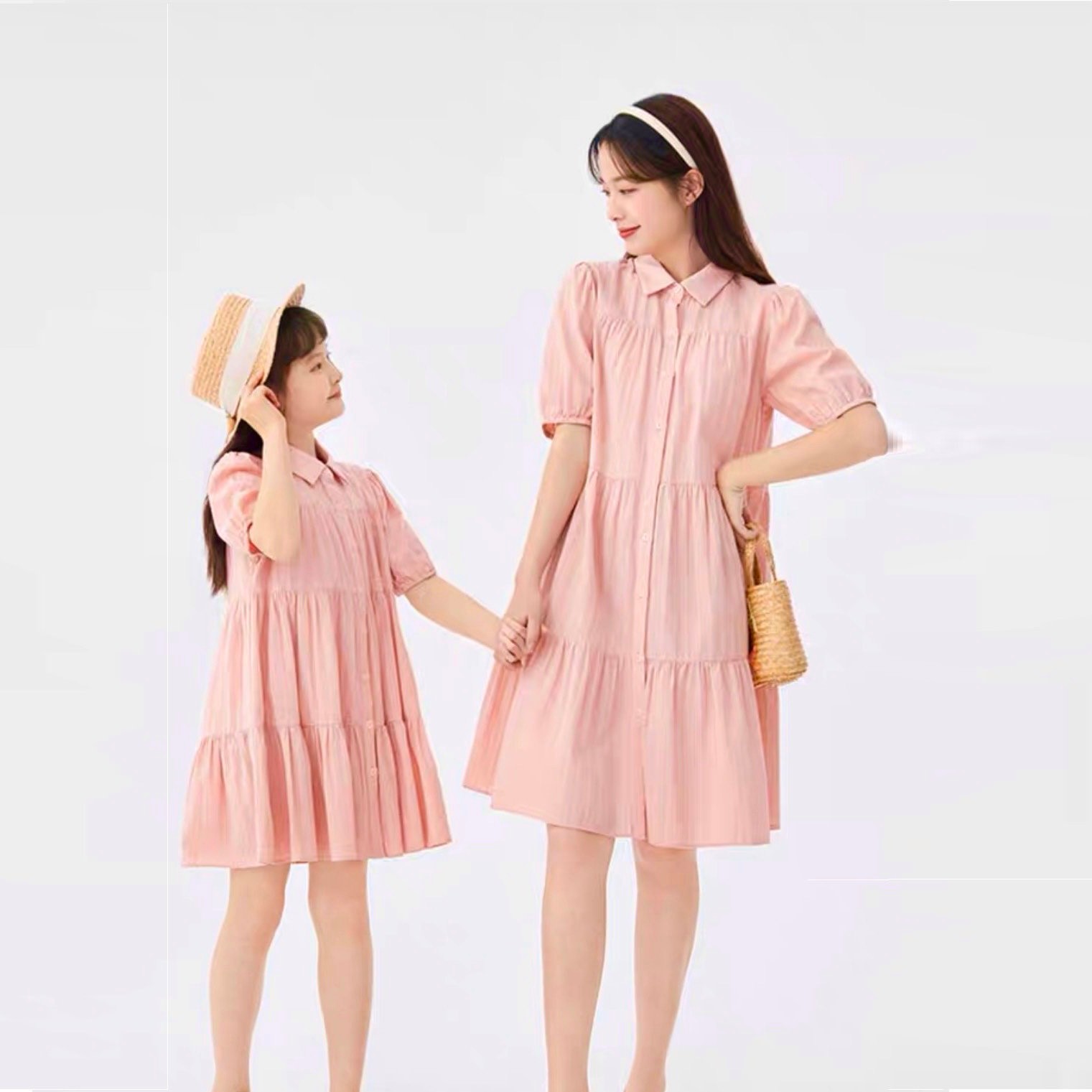 Váy thô đũi cổ bẻ
