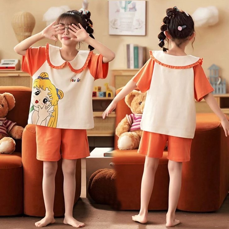 Set pijama cổ bèo