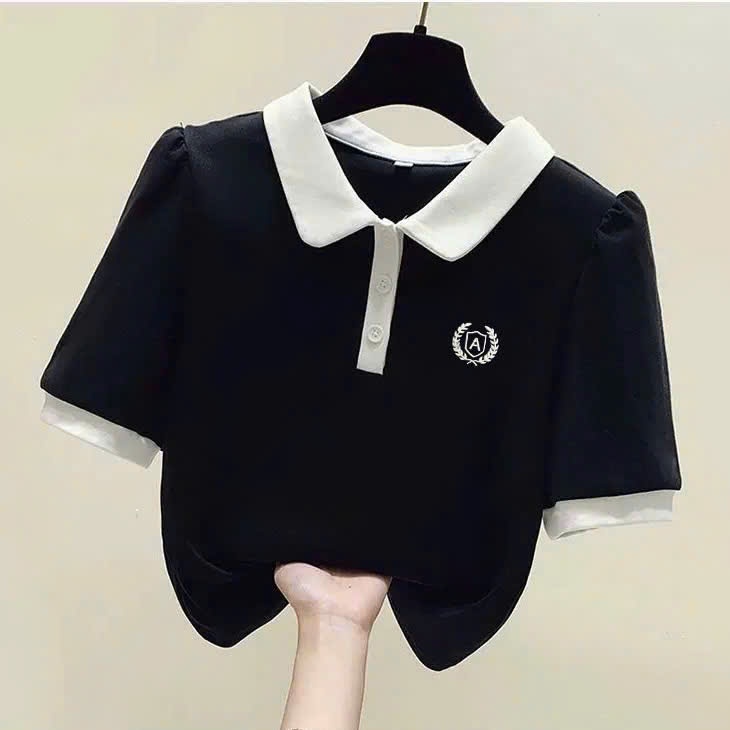 Áo polo phối cổ