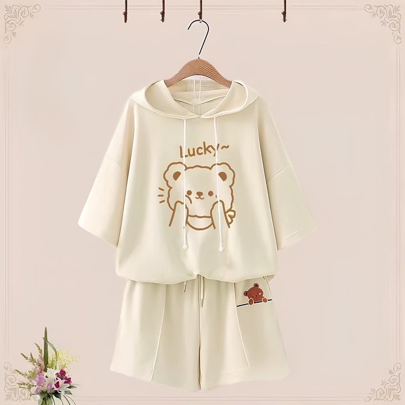Set có mũ gấu lucky