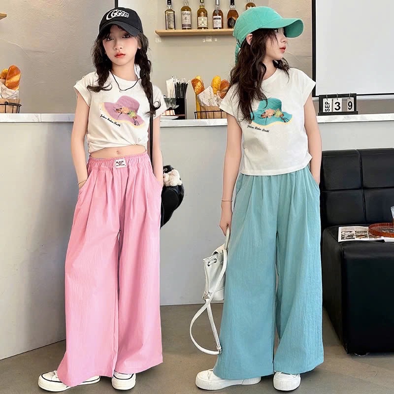 Set áo mũ quần đũi suông