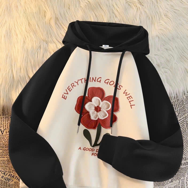 D25057-Áo hoddie hình hoa