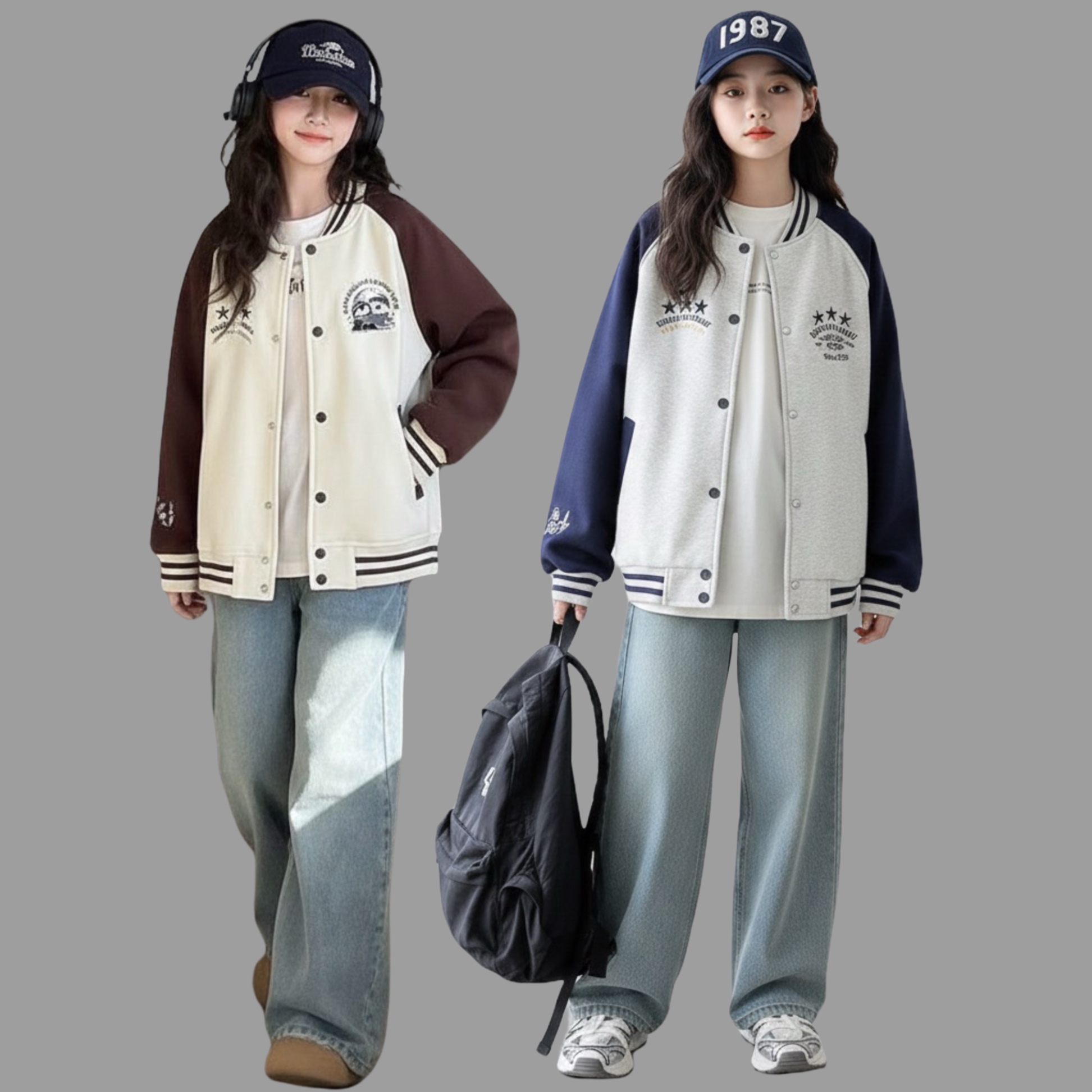 D25100-Áo khoác bomber chim cánh cụt