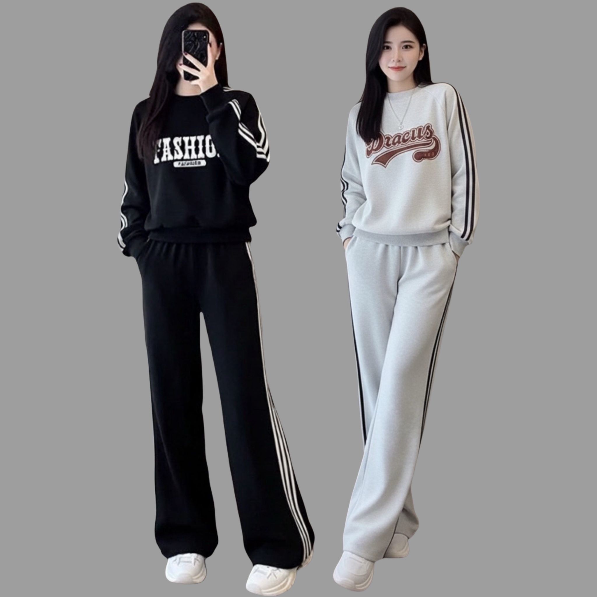 Set thể thao người lớn viền sọc