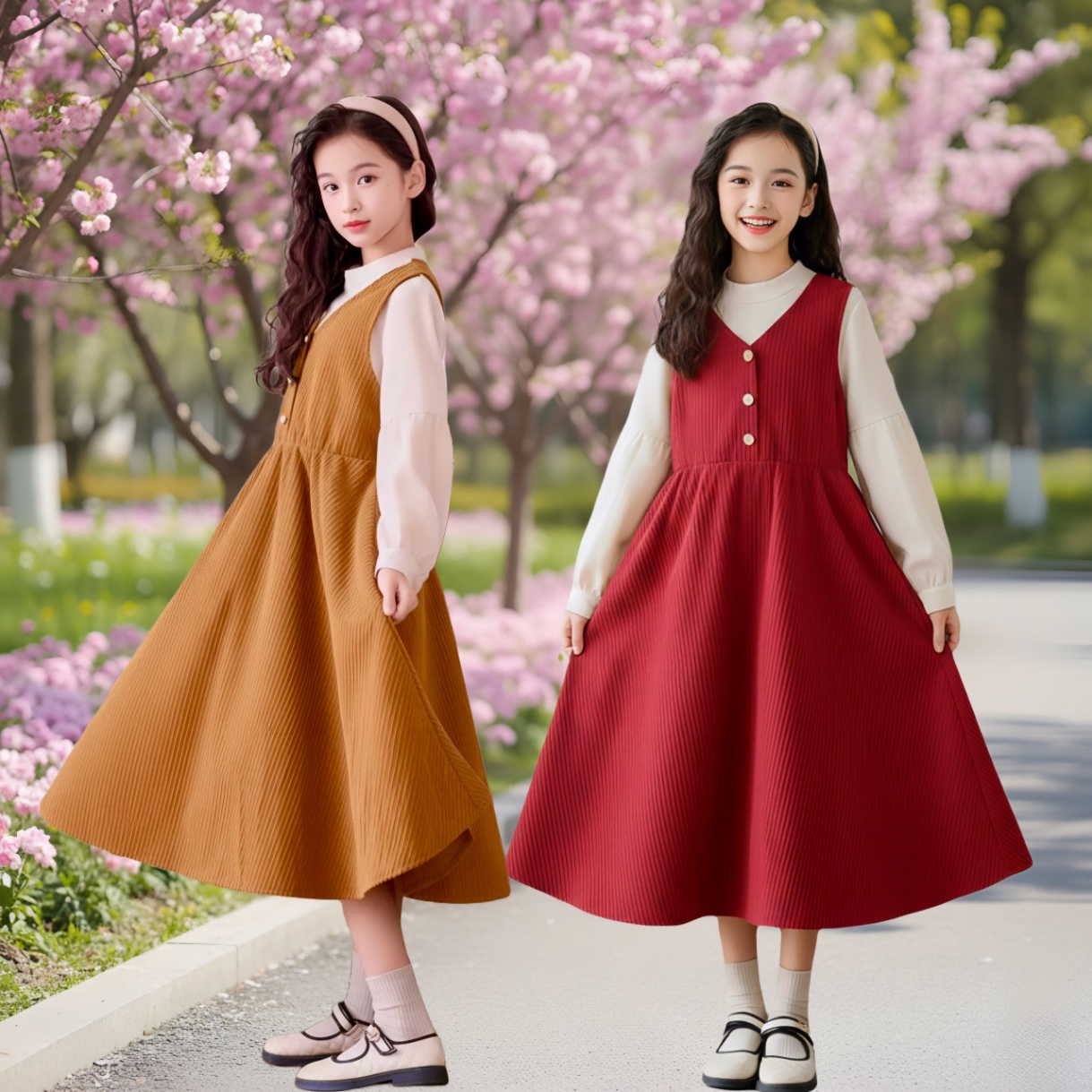 Set váy kèm áo nhung be M315