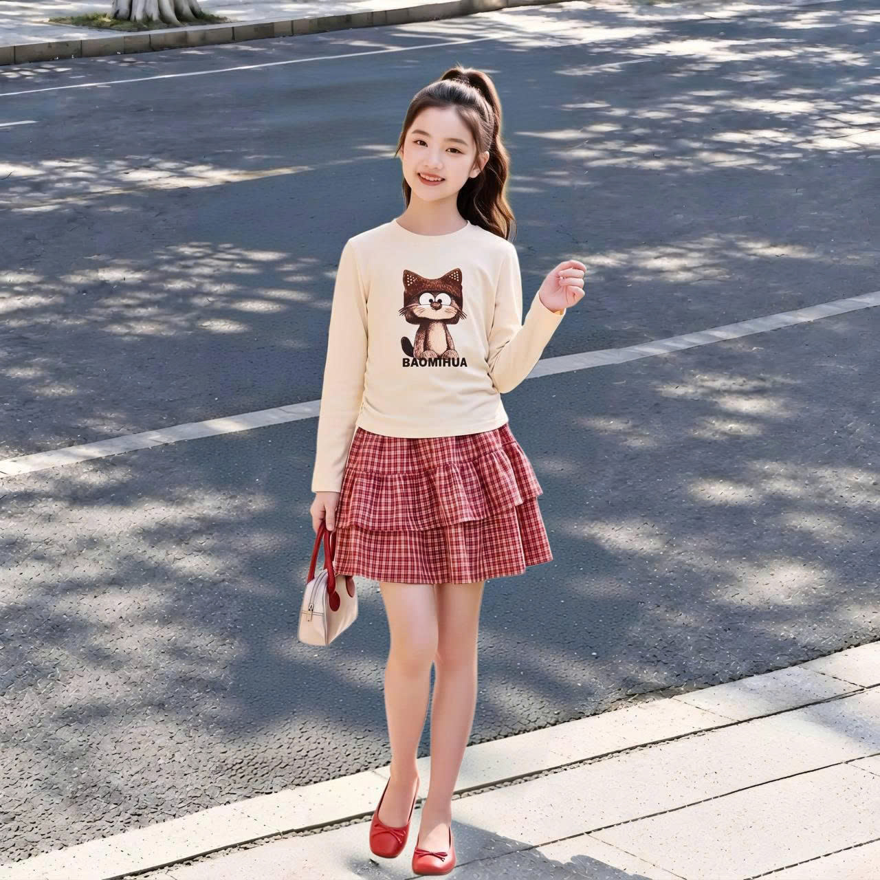 Chân váy kẻ caro M342