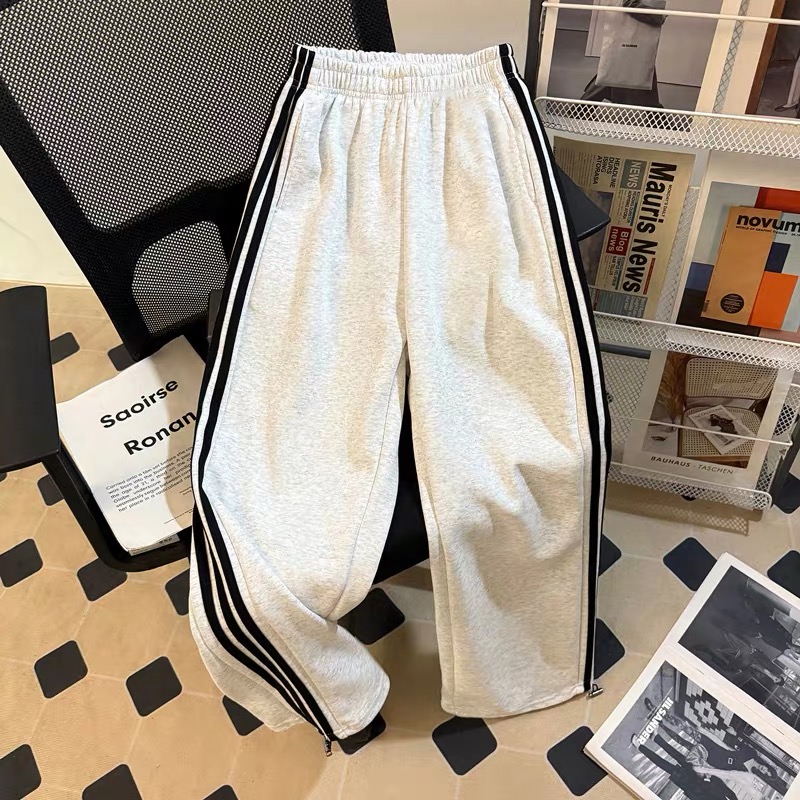 Quần da cá viền sọc