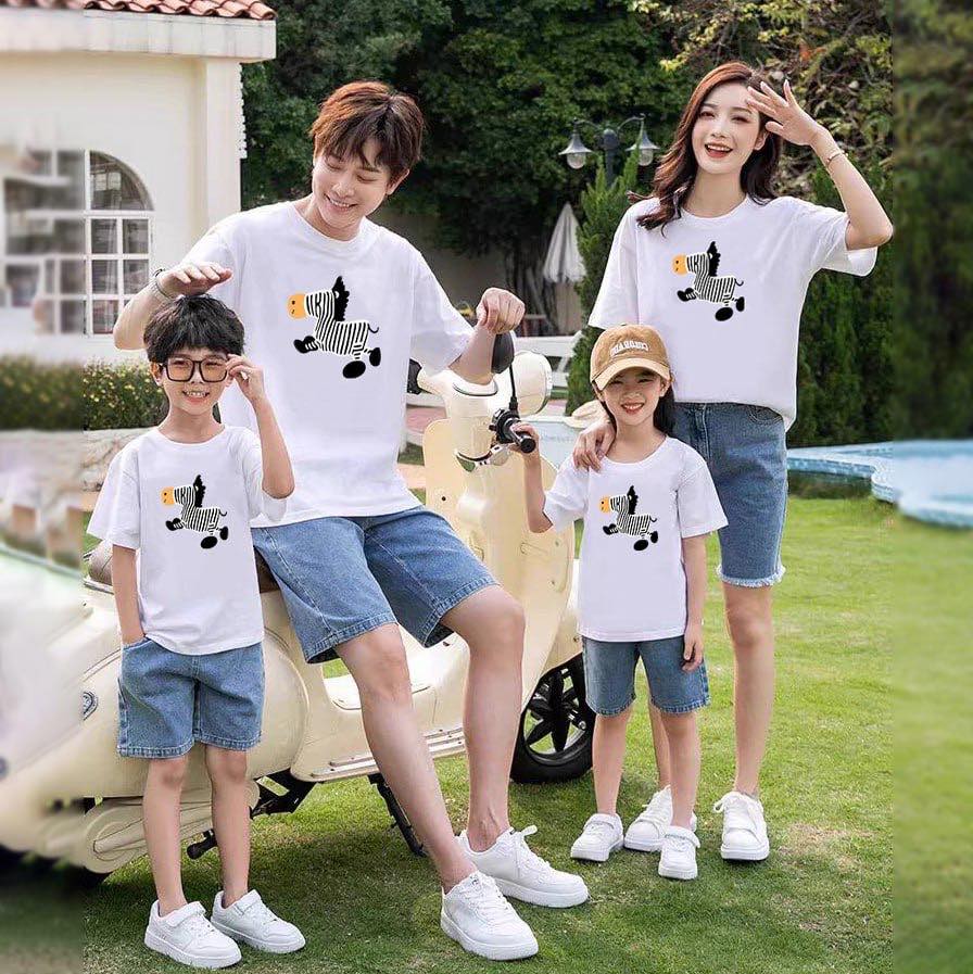 H26040-Áo phông hình ngựa vằn