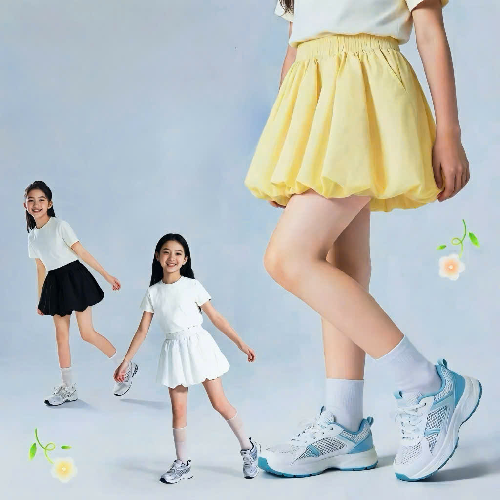 H26066-Quần váy gió dáng bí